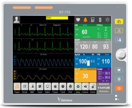 MÁY THEO DÕI BỆNH NHÂN ĐỂ BÀN BT-770